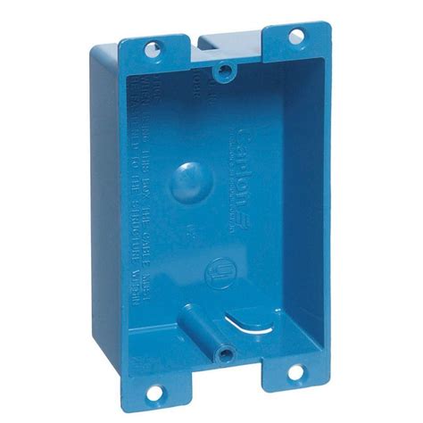 carlon 8-cu in 1-gang plastic old work wall electrical box|carlon zip box outlet box.